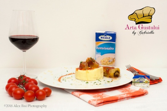 Ardei capia verzi umpluti cu branzeturi si legume cu puré de cartofi pufos, Arta gustului, Gabriella Pascaru Bisi, Legume & Zarzavaturi, Meggle, Meggle Alpinesse, Panna da Cucina Meggle