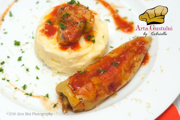 Ardei capia verzi umpluti cu branzeturi si legume cu puré de cartofi pufos, Arta gustului, Gabriella Pascaru Bisi, Legume & Zarzavaturi, Meggle, Meggle Alpinesse, Panna da Cucina Meggle