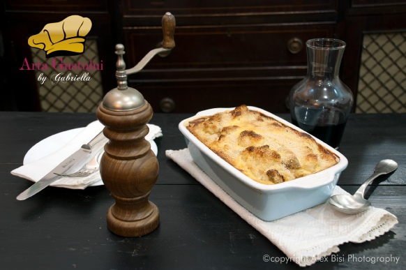 Arta gustului, Gabriella Pascaru Bisi, Garnituri, Legume & Zarzavaturi, Conopida gratin cu hribi, sos bechamel, Parmezan si Emmental