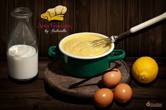 gabriella pascaru bisi, arta gustului, creator de gust, Crema clasica de patiserie, crema de patiserie, crema pasticcera, crema pentru dulciuri, crema delicioasa, crema cu lapte, crema cu oua, crema cu vanilie, crema pentru tarte, crema pentru gogosi, crema pentru choux a la creme, crema pentru croissant, crema italiana