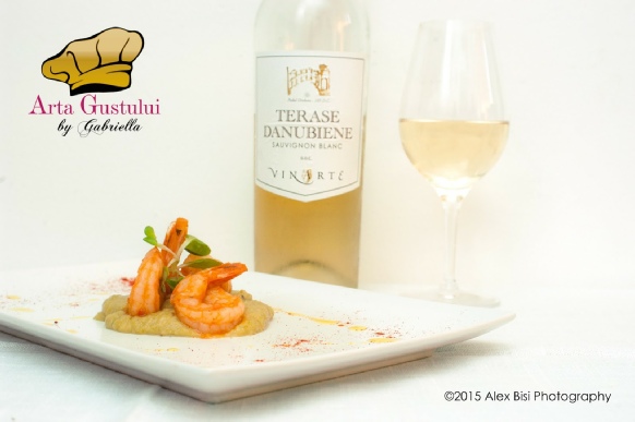 Arta gustului, Creveti, Dovlecei, Gabriella Pascaru Bisi, Ocean Fish, Peste, Sauvignon Blanc Terase Danubiene Vinarte, Vinarte