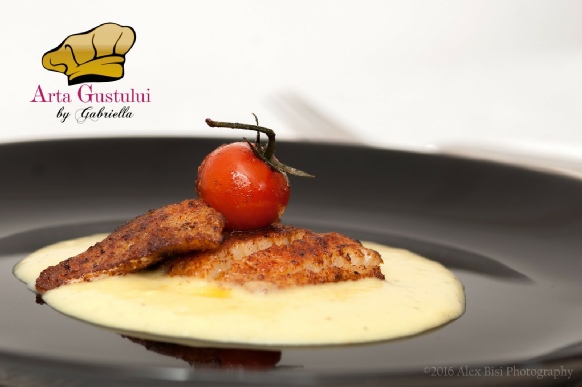Arta gustului, Cod de Alaska, Filé de cod din Alaska pe crema inmiresmata din cartofi si rosii caramelizate, Gabriella Pascaru Bisi, Ocean Fish, Peste