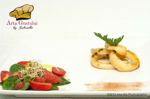 Arta gustului, Calamar, Gabriella Pascaru Bisi, Inele de calamar cu citrice, Moluste, Ocean Fish, Peste