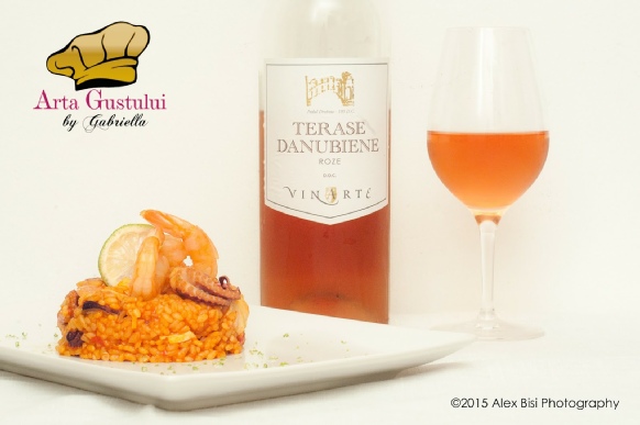 Arta gustului, Calatorii prin gusturile lumii, Creveti, Fructe de mare, Gabriella Pascaru Bisi, Ocean Fish, Orez, Paella cu fructe de mare, Peste, Rosé Terase Danubiene Vinarte, Spania