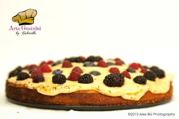 Arta gustului, Crema italiana, Desert, Fructe de padure, Gabriella Pascaru Bisi, Piscot cu fructe de padure si crema italiana