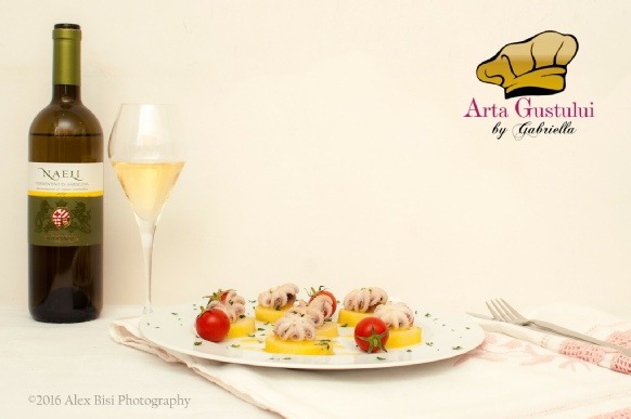 Arta gustului, Baby caracatita, Fructe de mare, Gabriella Pascaru Bisi, Naeli Dolianova, Ocean Fish, Peste, Salata din baby caracatita cartofi si sos cu citrice, Salate cu caracatita, Salate delicioase