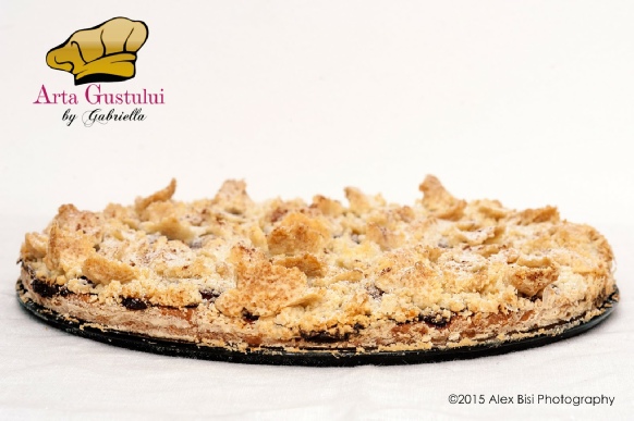 Arta gustului, Campanie Dulce si sanatos, cu magiunul de prune Topoloveni, Desert, Gabriella Pascaru Bisi, Magiun Topoloveni, Sonimpex, Streuselkuchen sau tortul contesei à la Gabriella