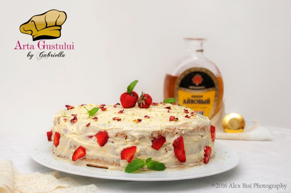 Tort Chantilly cu capsuni si parfum de citrice Arta gustului, Creme Patisserie Meggle, Desert, Deserturi delicioase, Gabriella Pascaru Bisi, Meggle Romania, Tort Chantilly cu capsuni si parfum de citrice, Torturi, Torturi delicioase