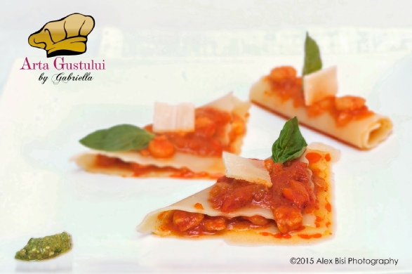 Arta gustului, Creveti, Gabriella Pascaru Bisi, Ocean Fish, Paste fainoase, Ragu de creveti, Redd's Light, Triunghiuri de taietei cu ragù de creveti