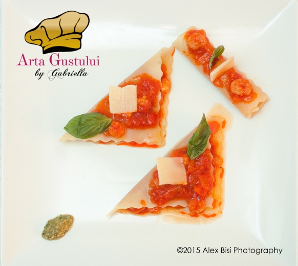 Arta gustului, Creveti, Gabriella Pascaru Bisi, Ocean Fish, Paste fainoase, Ragu de creveti, Redd's Light, Triunghiuri de taietei cu ragù de creveti