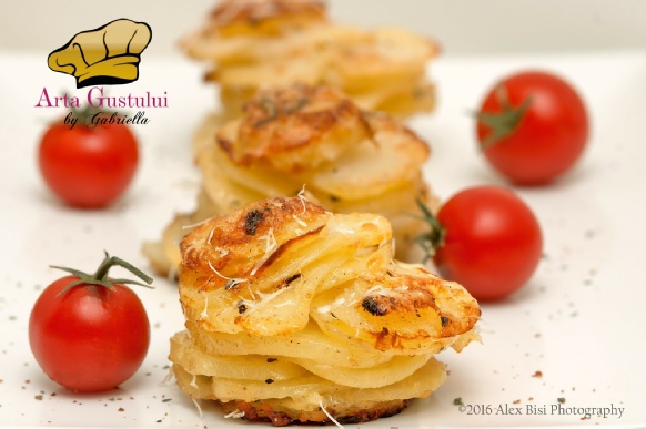 Arta gustului, Gabriella Pascaru Bisi, Garnituri, Legume & Zarzavaturi, Meggle Alpinesse, Meggle Romania, Turnulete din cartofi cu parmezan miresme si salata din fasole rosie