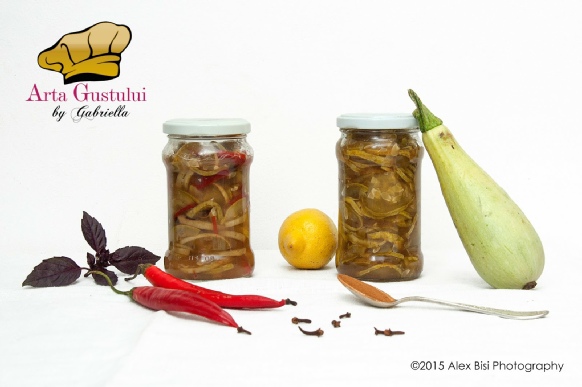 Arta Gustului, Gabriella Pascaru Bisi, Conserve, Dulceata din dovlecei cu lamaie, distilat de prune  si mirodenii & Dulceata din dovlecei, ardei iute, ghimbir si Cognac