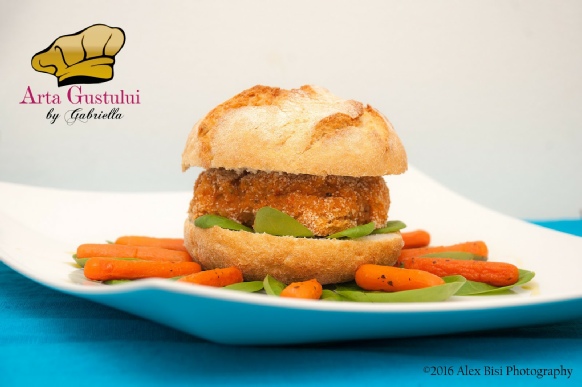 Arta gustului, Creveti, Gabriella Pascaru Bisi, Hamburger, Hamburger din creveti cu baby morcovi trasi la tigaie, Ocean Fish, Peste, Retete pentru copii