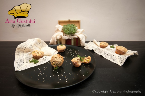 Muffin cu dovlecei si Emmental Arta gustului, Educatie alimentara, Gabriella Pascaru Bisi, Muffin cu dovlecei si Emmental