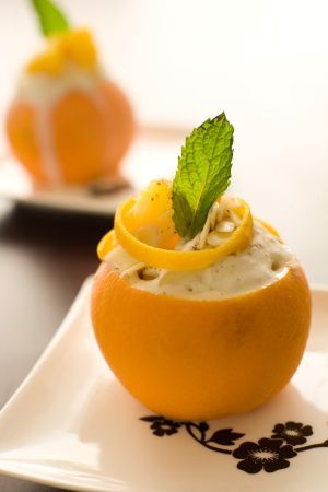 Arta Gustului, Gabriella Pascaru Bisi, desert, Portocale umplute cu crema italiana