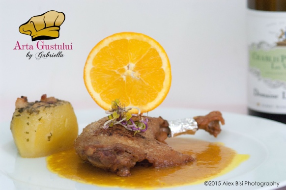 Albert Bichot, Arta gustului, Cave Royale Declée, Chablis Premier Cru, Gabriella Pascaru Bisi, Les Vaucopins, Rata à l’orange cu barcute umplute de cartofi, sos Chablis orange si o poveste cu vin