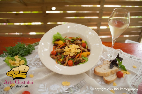 Salata cu fulgi de porumb Green Sugar Arta Gustului, Gabriella Pascaru Bisi, salate, salata, Green Sugar, Salata cu fulgi de porumb Green Sugar