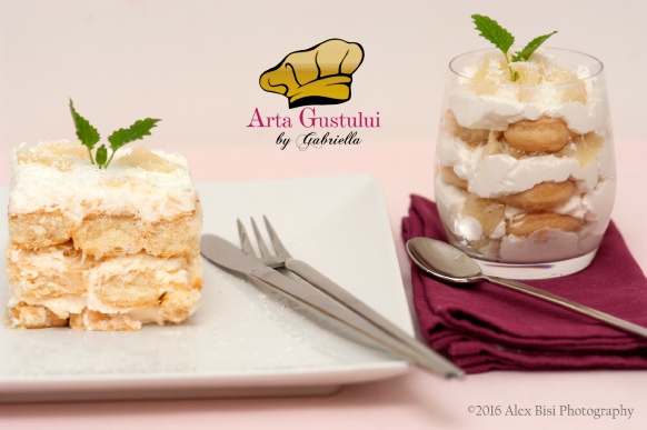 Tiramisu exotic cu ananas, rom, cognac si Maraschino Arta gustului, Creme Patisserie Meggle, Desert, Deserturi delicioase, Frisca Meggle, Gabriella Pascaru Bisi, Meggle, Meggle Romania, Tiramisu exotic cu ananas rom cognac si Maraschino