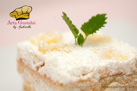 Tiramisu exotic cu ananas, rom, cognac si Maraschino Arta gustului, Creme Patisserie Meggle, Desert, Deserturi delicioase, Frisca Meggle, Gabriella Pascaru Bisi, Meggle, Meggle Romania, Tiramisu exotic cu ananas rom cognac si Maraschino
