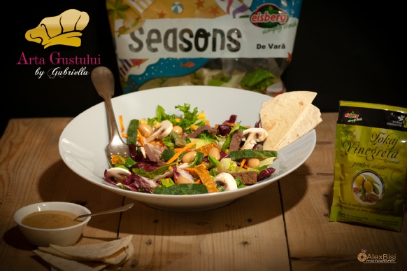 Salata cu omleta colorata Arta Gustului, Gabriella Pascaru Bisi, salate, salata, Salata cu omleta colorata, iubescsalatele, eisberg, templulsalatelor, eisbergromania, simplyfresh